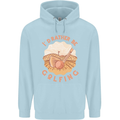 I'd Rather Be Golfing Funny Golf Golfer Childrens Kids Hoodie Light Blue