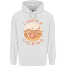 I'd Rather Be Golfing Funny Golf Golfer Childrens Kids Hoodie White