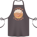 I'd Rather Be Golfing Funny Golf Golfer Cotton Apron 100% Organic Dark Grey