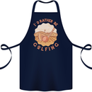 I'd Rather Be Golfing Funny Golf Golfer Cotton Apron 100% Organic Navy Blue