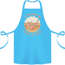 I'd Rather Be Golfing Funny Golf Golfer Cotton Apron 100% Organic Turquoise