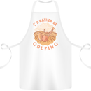 I'd Rather Be Golfing Funny Golf Golfer Cotton Apron 100% Organic White