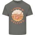 I'd Rather Be Golfing Funny Golf Golfer Kids T-Shirt Childrens Charcoal