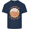 I'd Rather Be Golfing Funny Golf Golfer Kids T-Shirt Childrens Navy Blue
