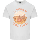 I'd Rather Be Golfing Funny Golf Golfer Kids T-Shirt Childrens White