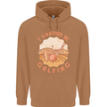 I'd Rather Be Golfing Funny Golf Golfer Mens 80% Cotton Hoodie Caramel Latte