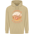 I'd Rather Be Golfing Funny Golf Golfer Mens 80% Cotton Hoodie Sand