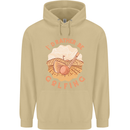 I'd Rather Be Golfing Funny Golf Golfer Mens 80% Cotton Hoodie Sand