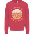 I'd Rather Be Golfing Funny Golf Golfer Mens Sweatshirt Jumper Heliconia