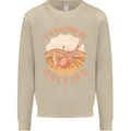 I'd Rather Be Golfing Funny Golf Golfer Mens Sweatshirt Jumper Sand
