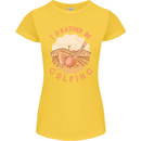 I'd Rather Be Golfing Funny Golf Golfer Womens Petite Cut T-Shirt Yellow