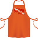 I'd Rather Be Scuba Diving Diver Dive Cotton Apron 100% Organic Orange