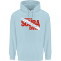 I'd Rather Be Scuba Diving Diver Dive Mens 80% Cotton Hoodie Light Blue