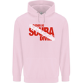 I'd Rather Be Scuba Diving Diver Dive Mens 80% Cotton Hoodie Light Pink