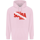 I'd Rather Be Scuba Diving Diver Dive Mens 80% Cotton Hoodie Light Pink