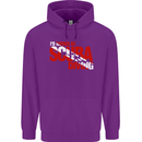 I'd Rather Be Scuba Diving Diver Dive Mens 80% Cotton Hoodie Purple