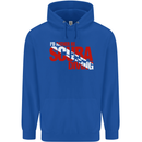 I'd Rather Be Scuba Diving Diver Dive Mens 80% Cotton Hoodie Royal Blue