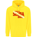 I'd Rather Be Scuba Diving Diver Dive Mens 80% Cotton Hoodie Yellow