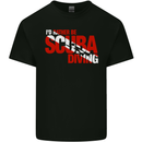 I'd Rather Be Scuba Diving Diver Dive Mens Cotton T-Shirt Tee Top Black