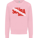 I'd Rather Be Scuba Diving Diver Dive Mens Sweatshirt Jumper Light Pink