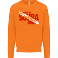 I'd Rather Be Scuba Diving Diver Dive Mens Sweatshirt Jumper Orange