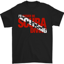 I'd Rather Be Scuba Diving Diver Dive Mens T-Shirt Cotton Gildan Black