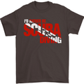 I'd Rather Be Scuba Diving Diver Dive Mens T-Shirt Cotton Gildan Dark Chocolate