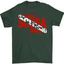 I'd Rather Be Scuba Diving Diver Dive Mens T-Shirt Cotton Gildan Forest Green