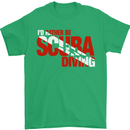 I'd Rather Be Scuba Diving Diver Dive Mens T-Shirt Cotton Gildan Irish Green