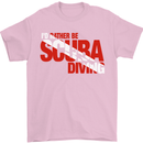 I'd Rather Be Scuba Diving Diver Dive Mens T-Shirt Cotton Gildan Light Pink