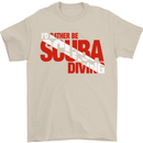 I'd Rather Be Scuba Diving Diver Dive Mens T-Shirt Cotton Gildan Sand