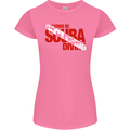 I'd Rather Be Scuba Diving Diver Dive Womens Petite Cut T-Shirt Azalea