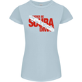 I'd Rather Be Scuba Diving Diver Dive Womens Petite Cut T-Shirt Light Blue