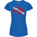I'd Rather Be Scuba Diving Diver Dive Womens Petite Cut T-Shirt Royal Blue