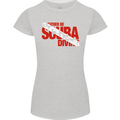 I'd Rather Be Scuba Diving Diver Dive Womens Petite Cut T-Shirt Sports Grey
