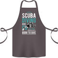 I'd Rather Be Scuba Diving Diver Funny Cotton Apron 100% Organic Dark Grey