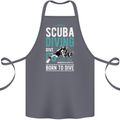 I'd Rather Be Scuba Diving Diver Funny Cotton Apron 100% Organic Steel
