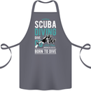 I'd Rather Be Scuba Diving Diver Funny Cotton Apron 100% Organic Steel