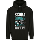 I'd Rather Be Scuba Diving Diver Funny Mens 80% Cotton Hoodie Black