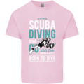I'd Rather Be Scuba Diving Diver Funny Mens Cotton T-Shirt Tee Top Light Pink