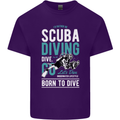 I'd Rather Be Scuba Diving Diver Funny Mens Cotton T-Shirt Tee Top Purple