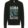 I'd Rather Be Scuba Diving Diver Funny Mens Sweatshirt Jumper Black