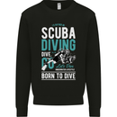 I'd Rather Be Scuba Diving Diver Funny Mens Sweatshirt Jumper Black