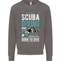 I'd Rather Be Scuba Diving Diver Funny Mens Sweatshirt Jumper Charcoal