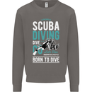 I'd Rather Be Scuba Diving Diver Funny Mens Sweatshirt Jumper Charcoal