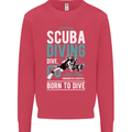 I'd Rather Be Scuba Diving Diver Funny Mens Sweatshirt Jumper Heliconia