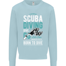 I'd Rather Be Scuba Diving Diver Funny Mens Sweatshirt Jumper Light Blue