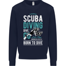 I'd Rather Be Scuba Diving Diver Funny Mens Sweatshirt Jumper Navy Blue