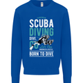 I'd Rather Be Scuba Diving Diver Funny Mens Sweatshirt Jumper Royal Blue