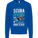 I'd Rather Be Scuba Diving Diver Funny Mens Sweatshirt Jumper Royal Blue
